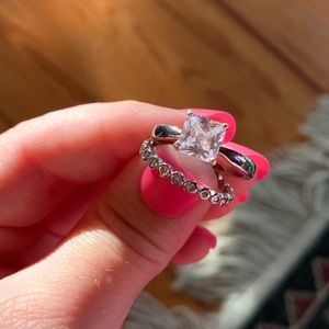 Sterling Silver wedding ring set